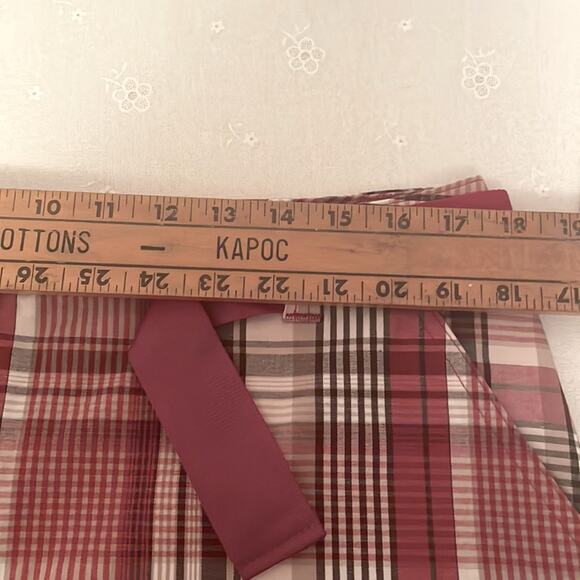 Women’s shorts by Kim Rogers size 16, NWT Red White, Taupe, Brown Plaid - Picture 5 of 11